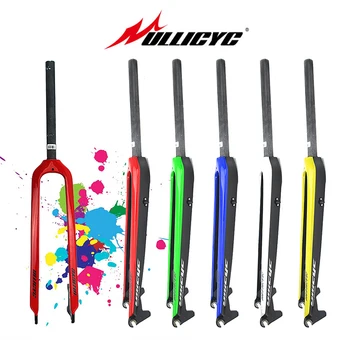 

Circular tube Superstrong Five color 26"/ 27.5"/ 29"Inch Mountain Bike Full Carbon Front Fork MTB Bicycle Disc Brake Carbon Fork