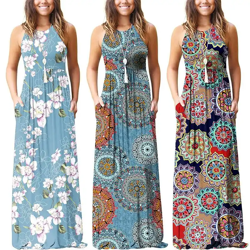 women's casual long dresses