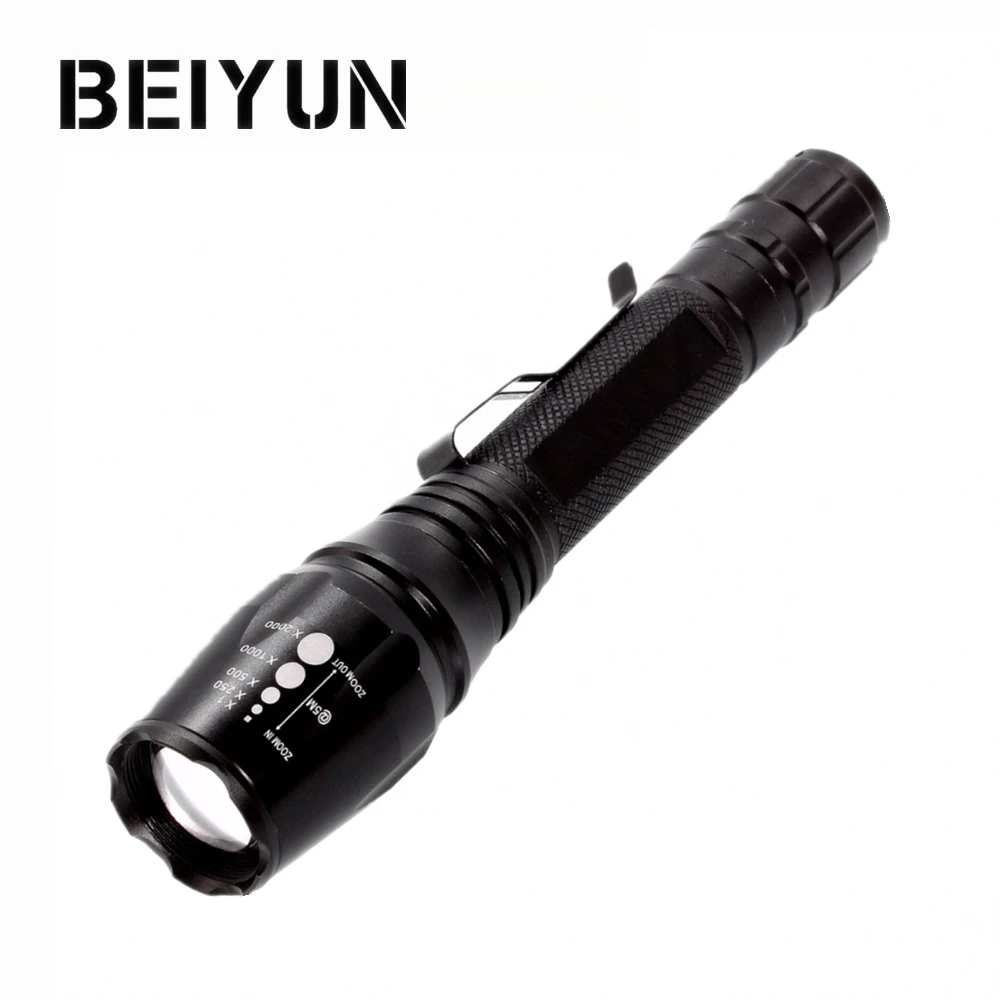 

XML T6 L2 LED Flashlight 5 Mode Zoomable LED Torch Flashlight Linterna Tactica Lamp Camping Light Use 18650 AAA Battery