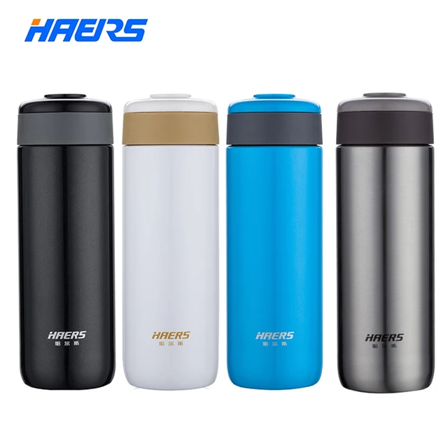 Haers 300ML Ceramic Water Bottle Healthy Inner Ceramic Outer Stainless
