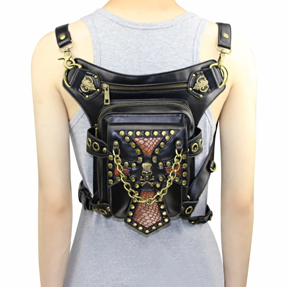 mulheres unisex estilo vitoriano coldre saco retro fanny packs gótico hip sacos