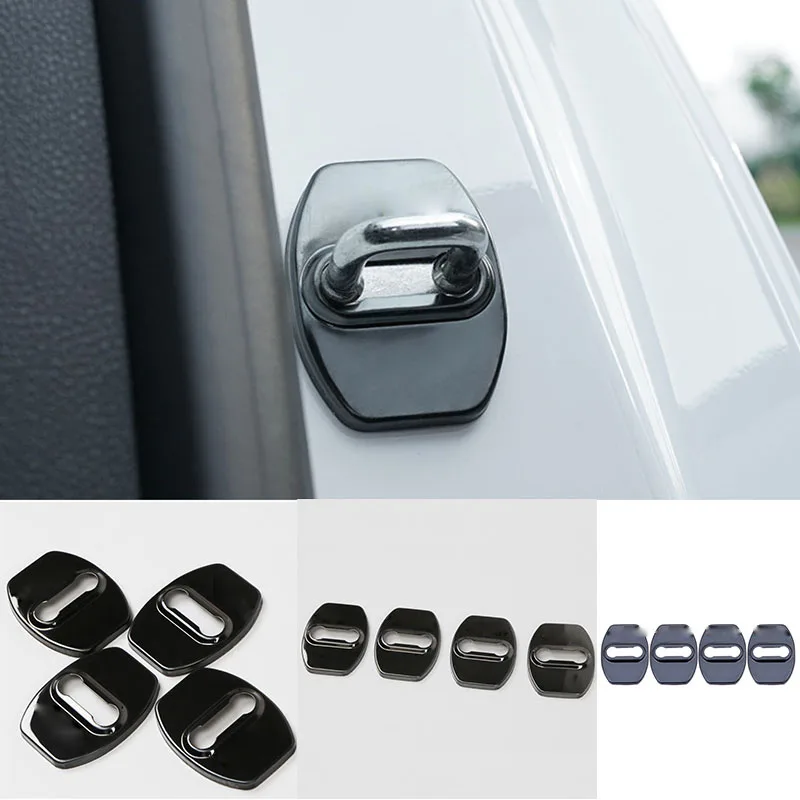 Buy Kust Auto 4 Pcs Stainless Steel Door Lock Cover