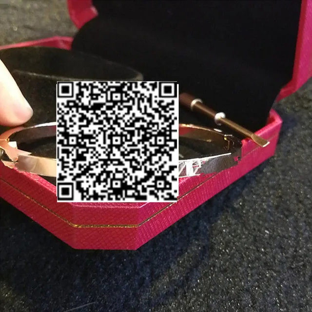 

316L Titanium Steel Love Bangles Silver Gold Rose Gold Screw Bracelet Bangle screwdriver wedding couple original box