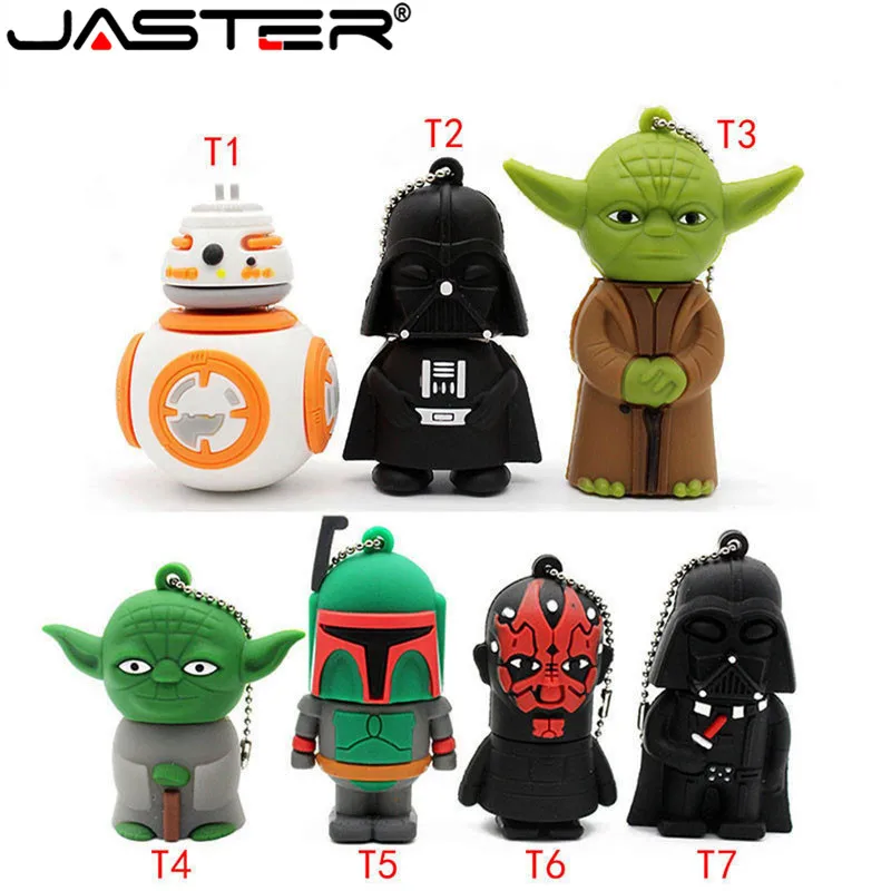 JASTER usb флеш-накопитель Звездные войны 4 ГБ/8 ГБ/16 ГБ/32 ГБ/64 Гб Звездные войны Темный Дарт Вейдер йода Флешка карта памяти u диск