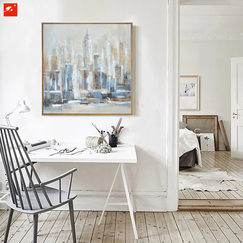 Aliexpress.com : Buy New York Modern City Architecture Abstract Wall