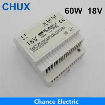 

DR-60-18 Din Rail Type Switching Power Supply 60W 18VDC 3A Output For Led Light Din Rail Power Supply 18VDC