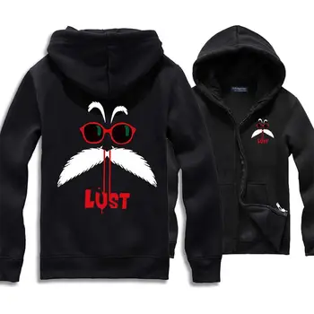 

High-Q Unisex DRAGON BALL Hooded Hoodie Cardigan Son Goku Kakarotto Master Roshi Kame Sennin Coat Jacket Hoodies Sweatshirts