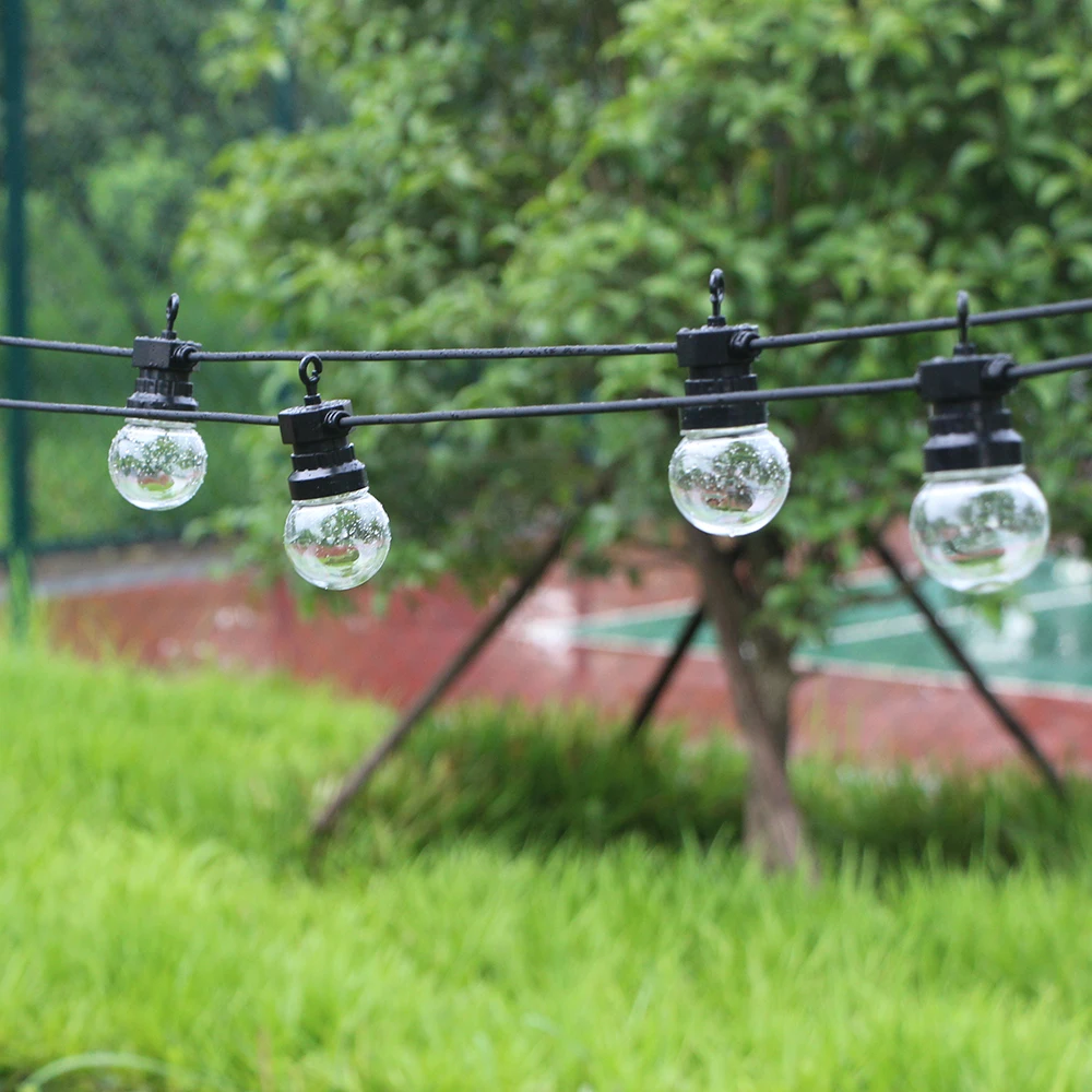Гирлянда светодиодная 13 м 20 ламп G50 вечерние свадебные уличные|led globe string|fairy