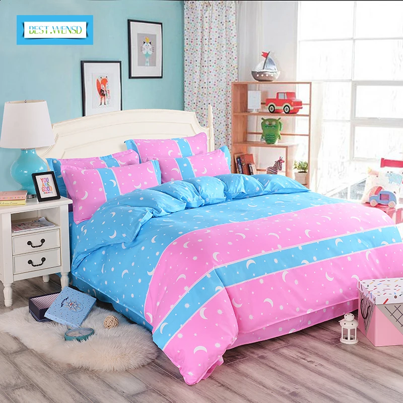 BEST.WANSD twin full queen king Korean style bed sheet ...