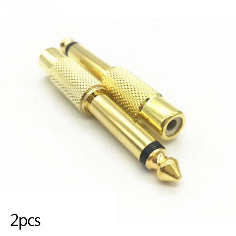 2x6 35 мм 1/4 "моно Мужской Джек RCA гнездовой разъем аудио кабель адаптер конвертер |