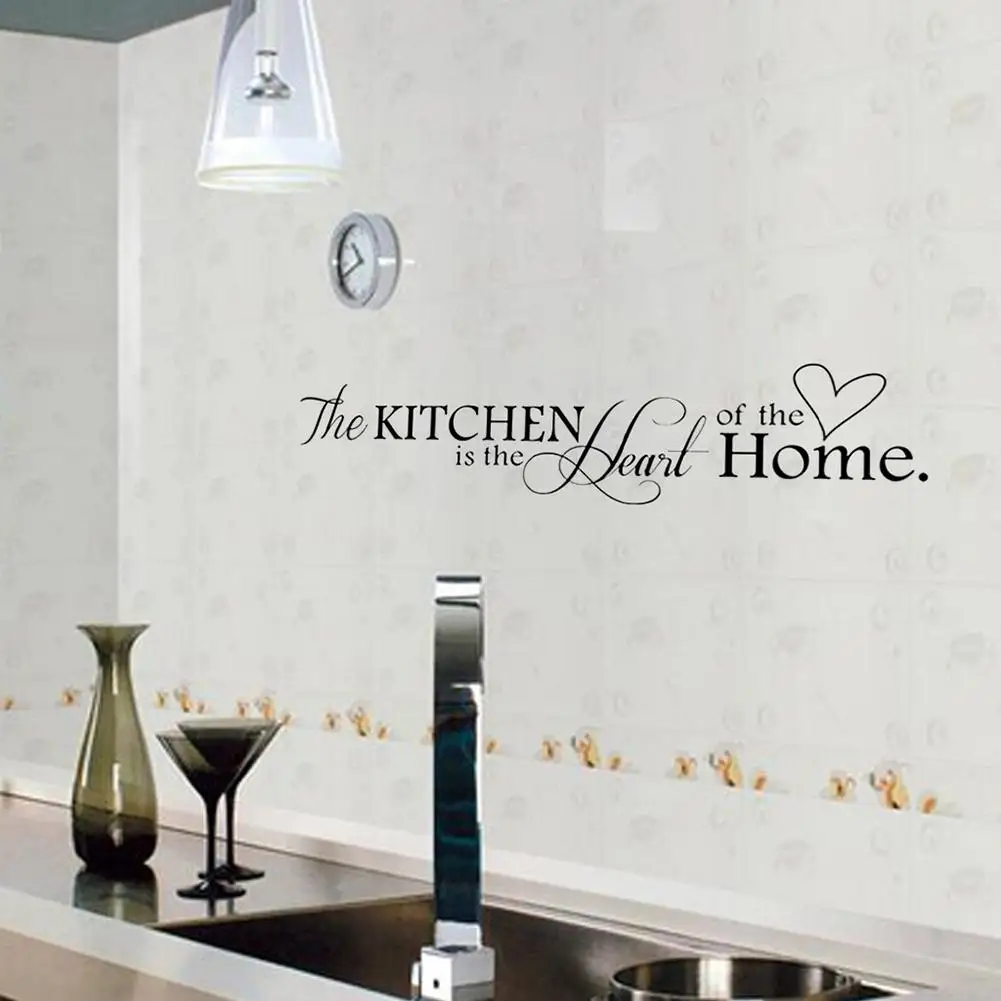 Kitchen Letter Removable Vinyl Wall Stickers Mural Decal Quotes Art