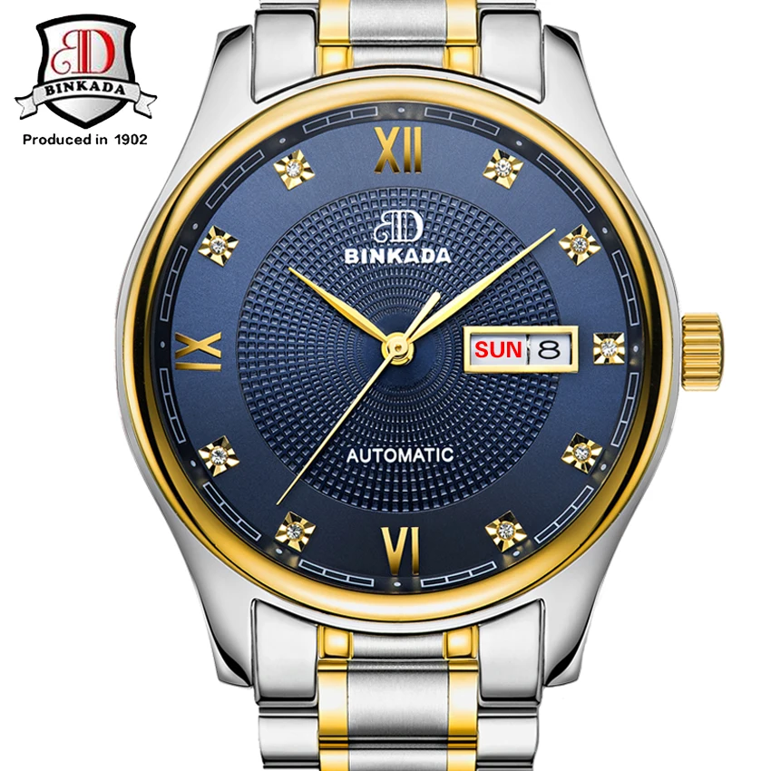 

Mechanical Watch Mens Business Casual Mens Watch Waterproof Movement Cufflinks Montres Homme Grande Marque De Luxe Montre Homme