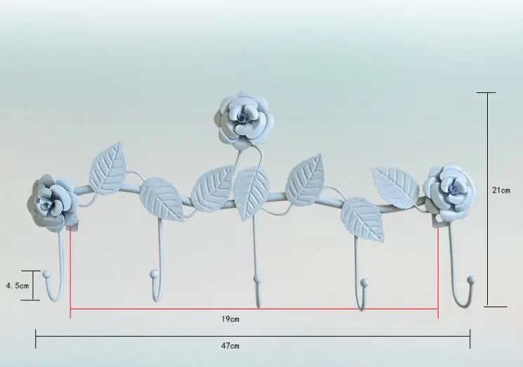 Креативная настенная вешалка для одежды, вешалки для одежды, Континентальный крючок для одежды, настенный крючок, кованая Ключница на стену