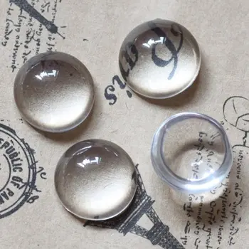

Free shipping!!!!DIY jewelry findings-12mm Round Clear Glass Cabochon Transparent Cameo Cabochon Base Cover