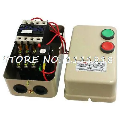 

7.5KW 10 HP 14-22A Setting Amp 3 Phase AC Contactor Motor Magnetic Starter 24V C
