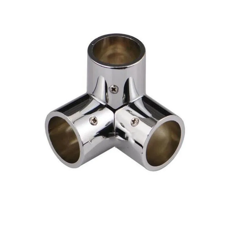 25mm stainless steel Pipe fittings Right Angle Tee elbow tube Connector x4