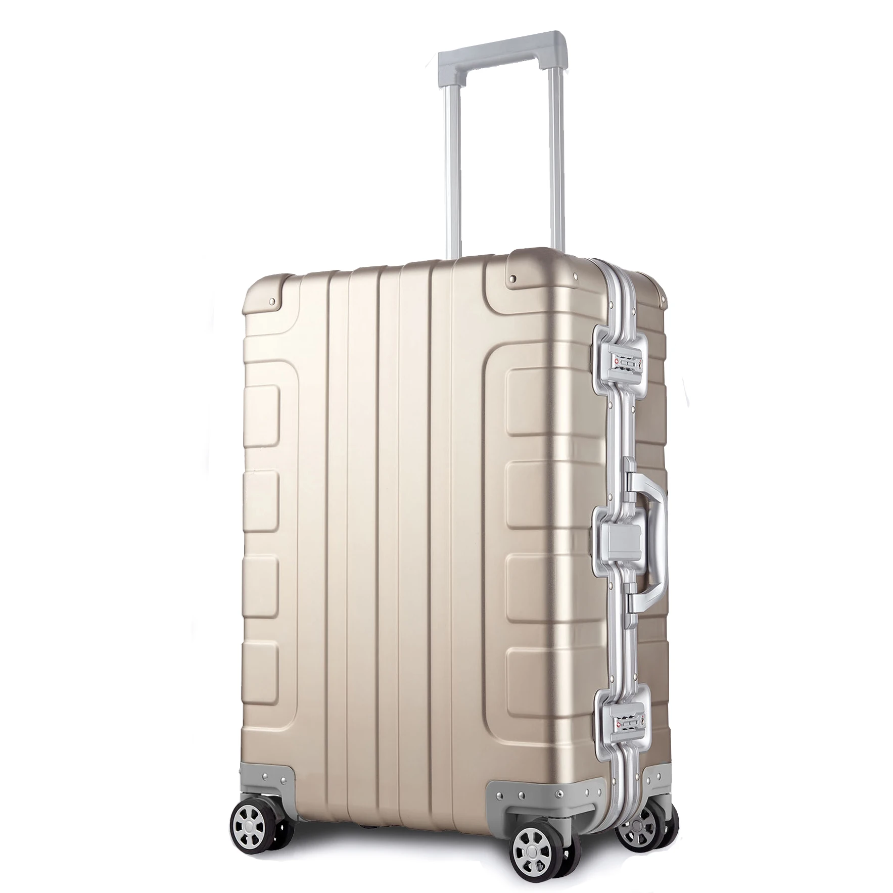 

Welon Aluminum Magnesium alloy travel trolley ,24 Inches suitcase on wheels ,Check-in Luggage
