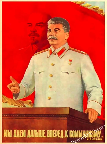Советский Союз СССР CCCP лидер Сталина холст живопись винтажные настенные крафт-плакаты с покрытием настенные наклейки украшение дома картины