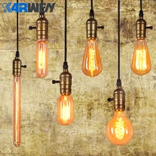 KARWEN лампа Эдисона E27 220 В лампа накаливания 40 Вт винтажная лампа, подвесной светильник, ретро светильник, потолочные лампы накаливания
