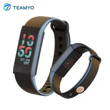 Teamyo Спорт Smart Band динамического сердечного ритма Фитнес трекер Смарт Браслет с Цвет Экран Шагомер фитнес-часы для телефона