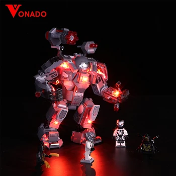 

(only led lights) The led lights for lego avengers Superman Armored 76124 Building Blocks Toys Children