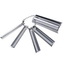 Из нержавеющей стали для неил арта украшения для кончиков ногтей триммер режущей кромки для ногтей легко французский линия край машинка для укладки волос шаблон формы инструменты