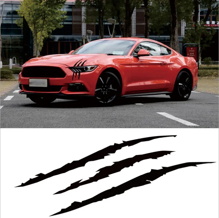 

Universal Auto Headlight Claw Stripe car Sticker for volkswagen golf 4 ford focus 3 toyota auris seat exeo bmw e46 audi A1 A2