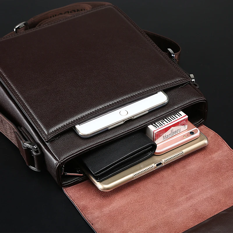  Kangaroo Kingdom Luxury Brand Men Bag Split Leather Business Casual Male Crossbody Shoulder Messeng - 32798399178