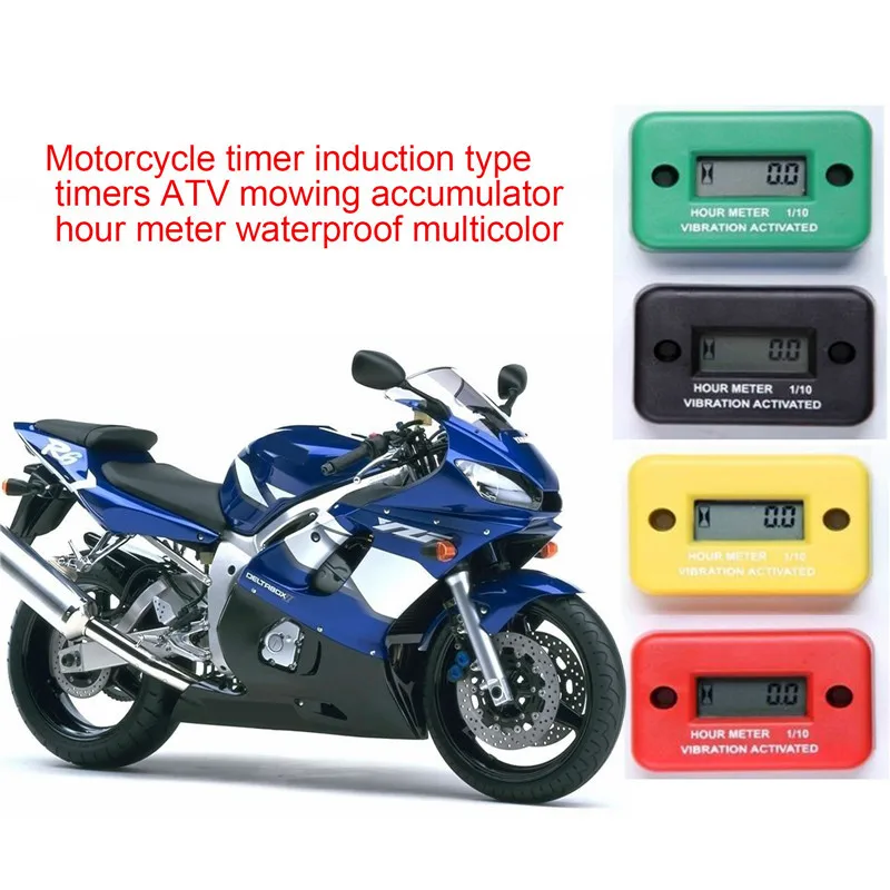 

Motorcycle Accessories 1pc Waterproof Motorcycle Tach Vibration Hour Meter Fit ATV Snowmobile Boat Gas Engine Auto Bike Motos