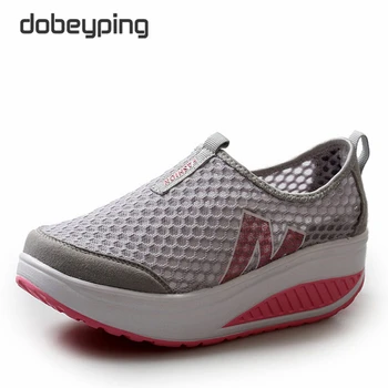 

Summer Women's Casual Shoes Sport Fashion Walking Flats Height Increasing Women Loafers Breathable Air Mesh Swing Wedges Shoe