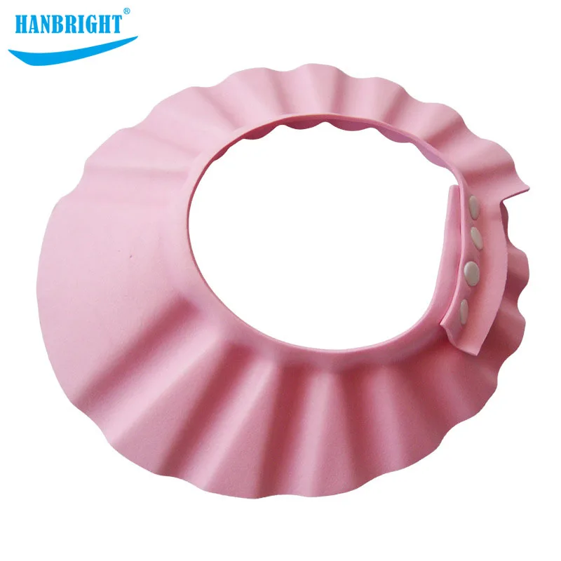 

Baby Safe Adjustable Bath Protect Soft Cap Shower Kids Cap Bath Products For Children Hair Washing Hat
