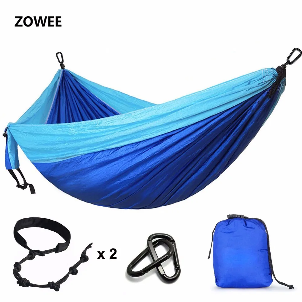 

300*200cm Ultra-Large 2-3 People Sleeping Parachute Hammock Chair Hamak Garden Swing Hanging Outdoor Hamacas Camping 118*78''