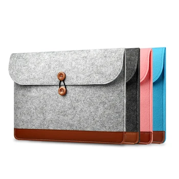 

11/13/15 Inch Casual Wool Felt for Apple Macbook for Air Case Classic Old School British Style for Macbook Pro Laptop Bag