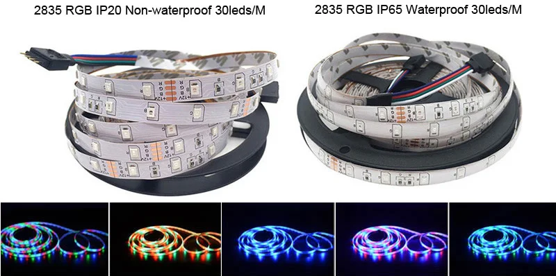 SMD5050 RGB светодиодный светильник 5 м 10 м 30 светодиодный s/M DC 12 В лента Диодная Гибкая Водонепроницаемая 44 клавиши контроллер адаптер