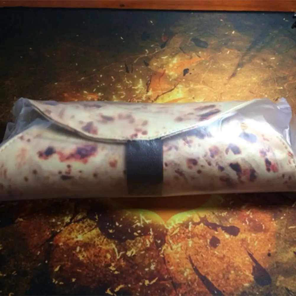 Забавный пенал для карандашей Burrito сумка для хранения моделирование Burrito Tortilla рулон школьные принадлежности Ложка Ручка Сумка органайзер мини-сумка