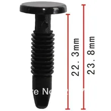 100 шт. сбоку Спойлеры Нащельник Фиксатор Для Chevrolet corsica& Беретта 1989-87 10078247 автомобилей Пластик зажимы