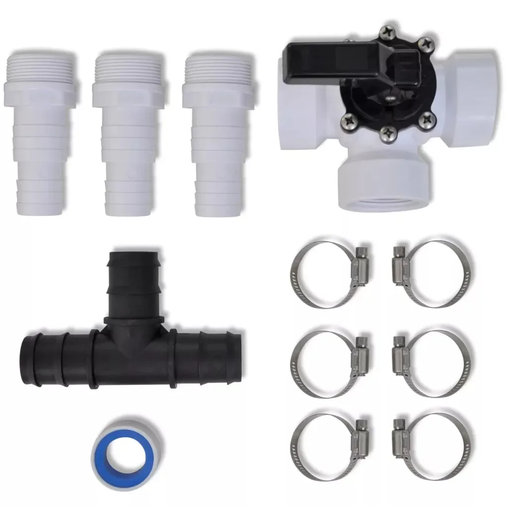 

VidaXL Bypass Kit For Pool Solar Heater Bypass Kits For Solar Heating System Solar Power Water Fountain Accessories
