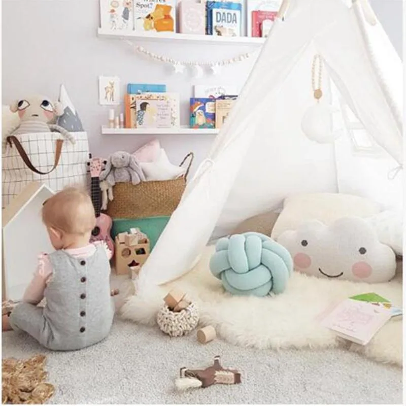 Детские милые подушки с бантиком, детские куклы для спокойного сна, мягкие игрушки для детей, украшения для мальчиков, подушка для кровати, комнаты, реквизит
