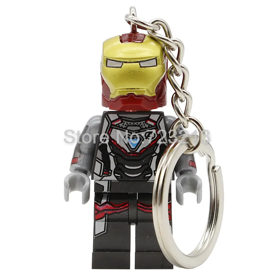 Avengers Endgame Super Hero Figure Keychain Iron Man Ant-Man Hawkeye Rocket Raccoon Thor Nebula Building Blocks Brick Toys
