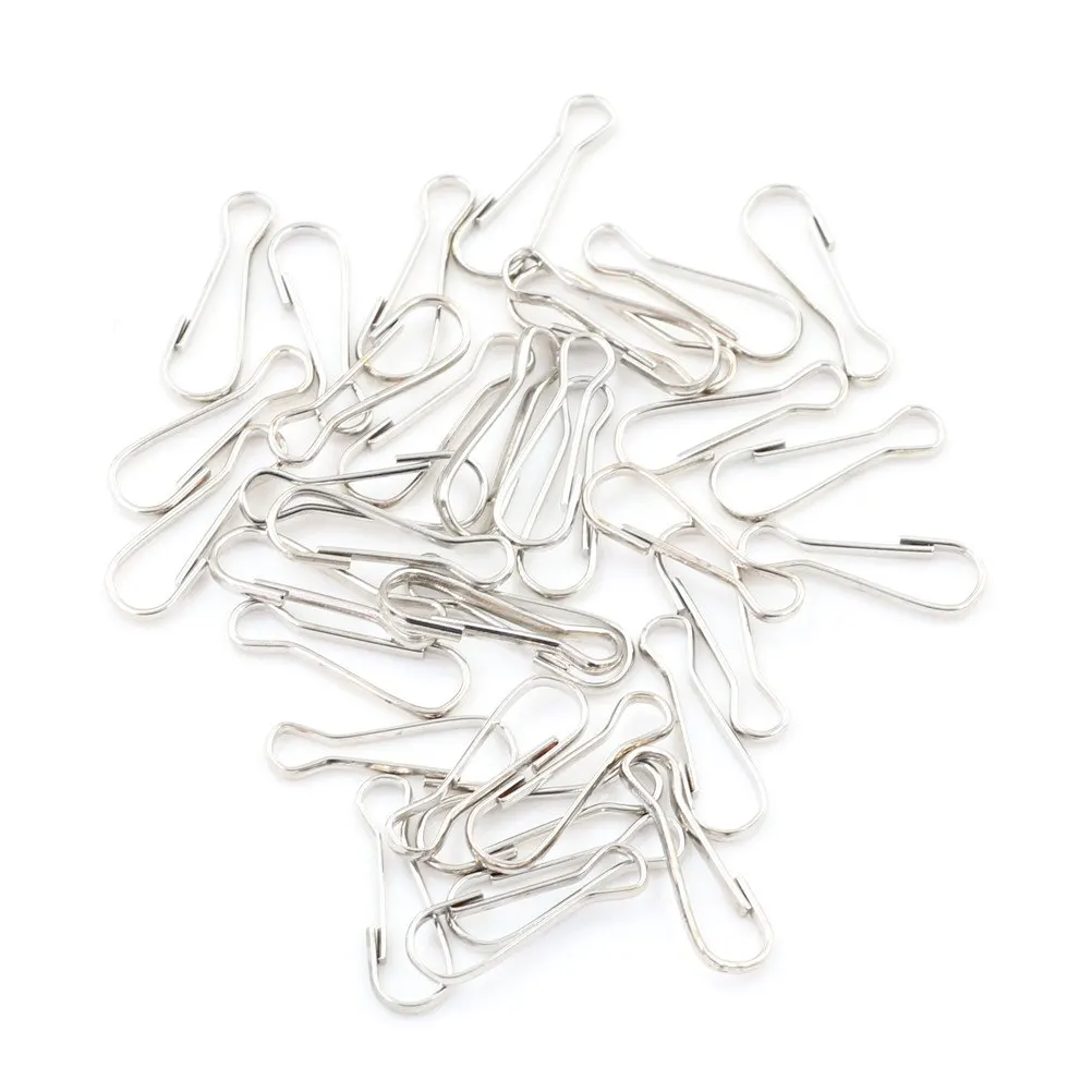 

20pcs/lot DIY Metal Lanyard Snap Spring Clips Hooks Findings For Shoe Decorations Accessories