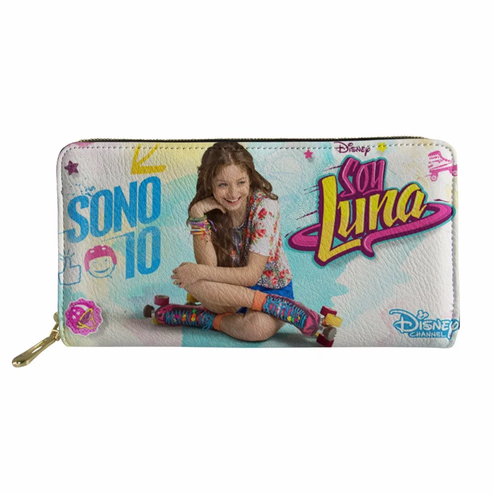 

soy luna New Long Women Wallet Maine Fashion Purse Female Card holder Phone Pouch Zipper Portefeuille Femme Noisydesigns