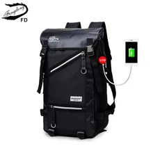 FengDong big size boys black usb backpack men travel bags male large laptop bag 15.6 college student school backpack for boy