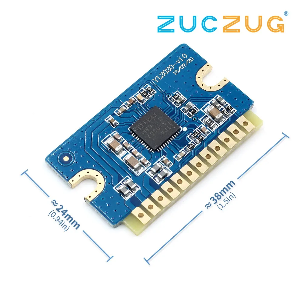 

2x20W 12V 24V Mini Stereo Audio Amplifier Board YL2020 V1.0 Dual Channel Class D AMP Module
