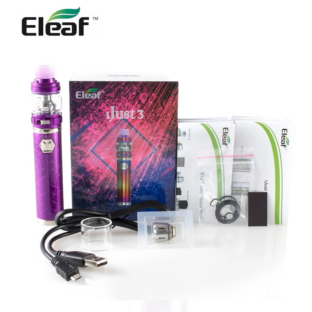 Оригинальный набор Eleaf iJust 3/ ijust 3 Pro с атомайзером ELLO Duro встроенный аккумулятор 3000