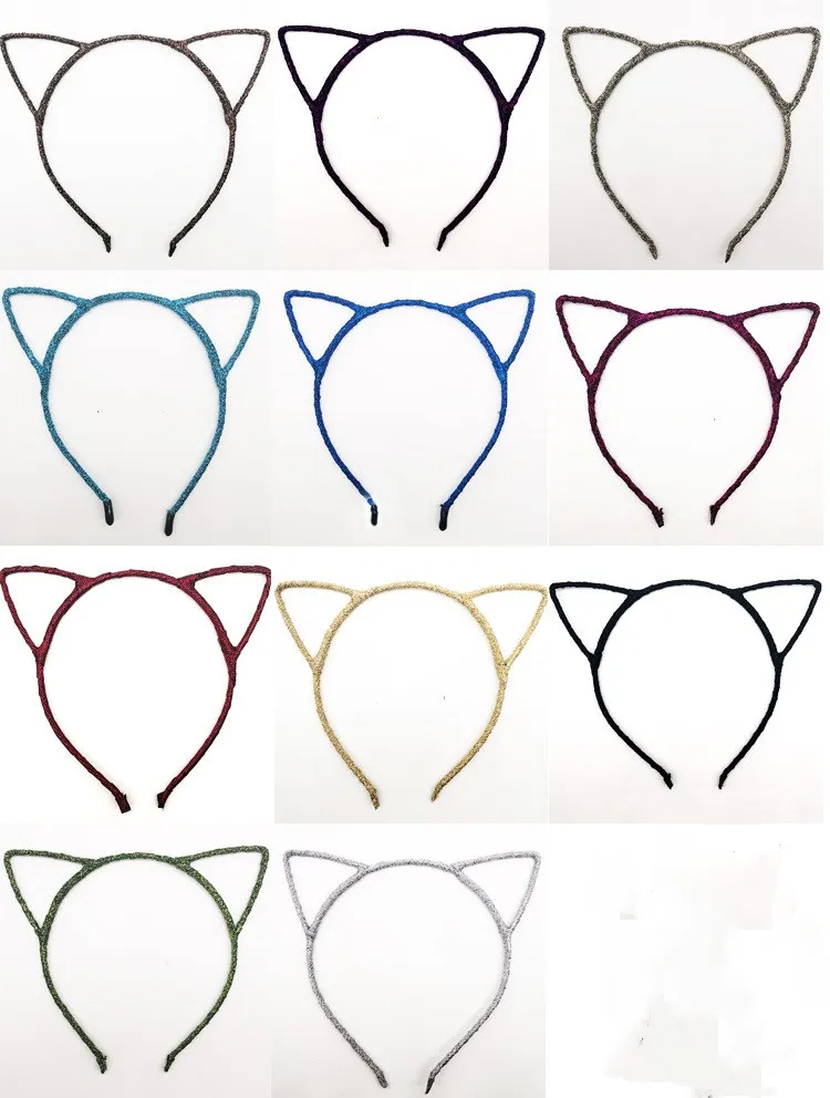 

Fashion Sequins Cat Ear Girl Hairband Sexy Cat Ears Kid Hair Accessories For Women Party Cartoon Headband