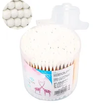 100 шт./упак. одноразовые ватные тампоны для ушей чистые хлопковые спиральные палочки для макияжа аппликаторы для бровей губные палочки с хлопковым бутоном наконечником