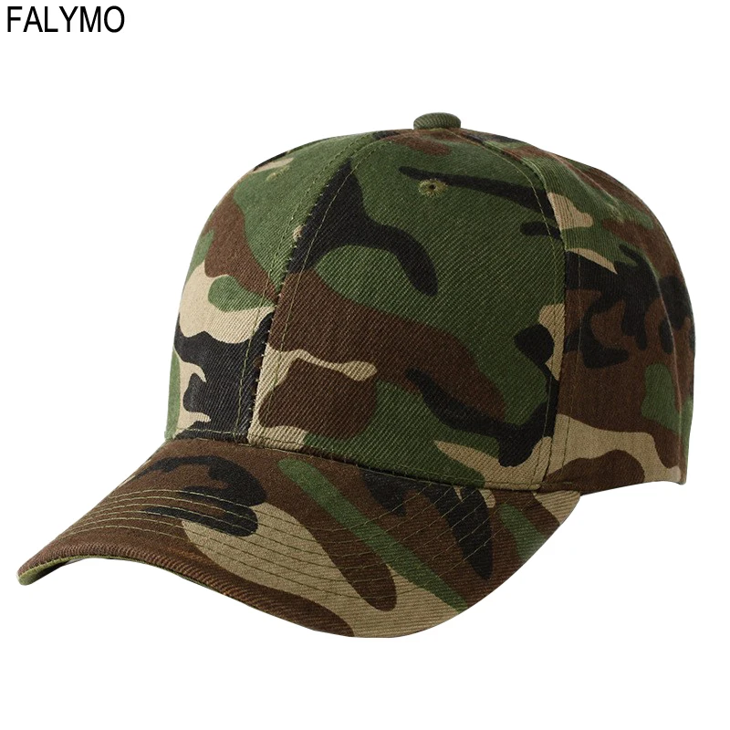 Camouflage Baseball Cap Women Men Camo Army Green Snapback Hats Outdoor