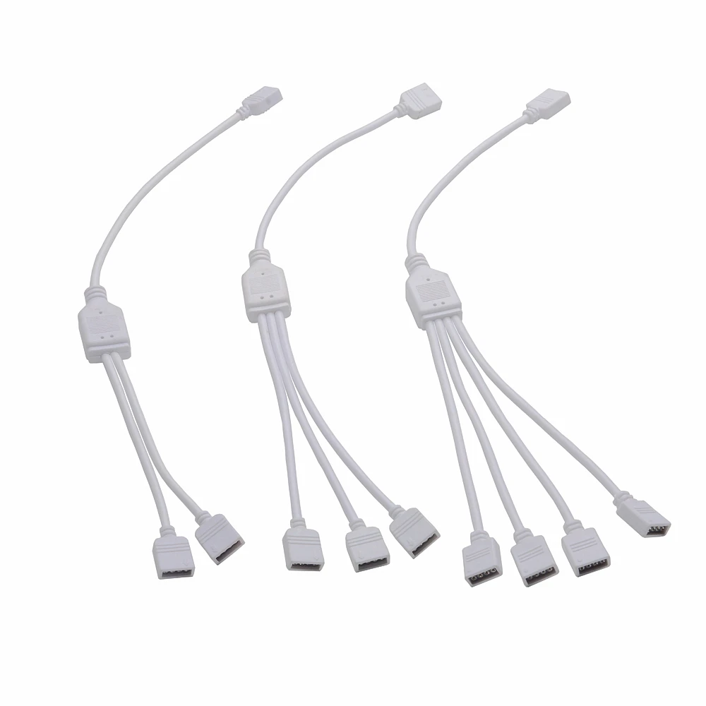 

RGB RGBW 4pin 5pin Wire Connector 1 to 2/3/4 Female Splitter Connector Extension Cable for 3528 5050 5630 LED Strip Light