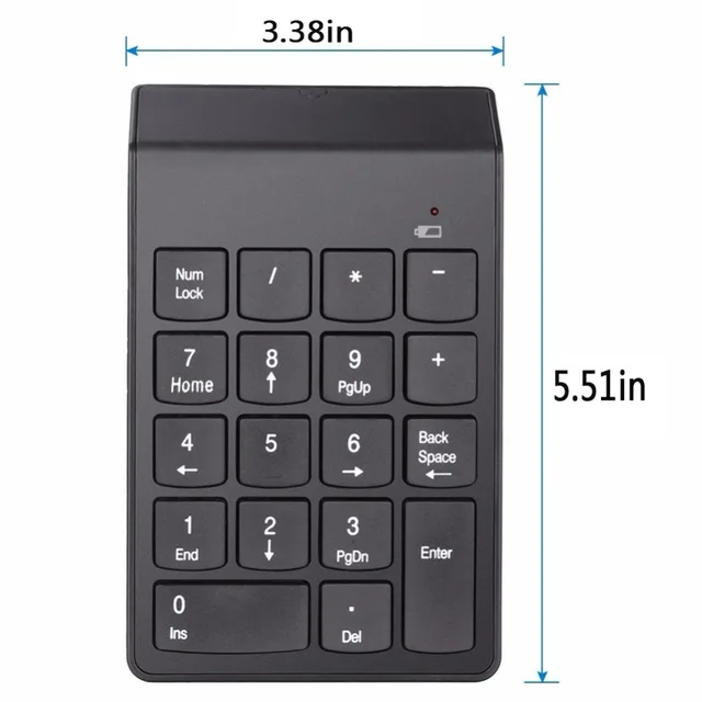 USB Numeric Keypad Mini Numpad 18 Keys Digital Keyboard for iMac/MacBook Air D Laptop PC Notebook Desktop #249695