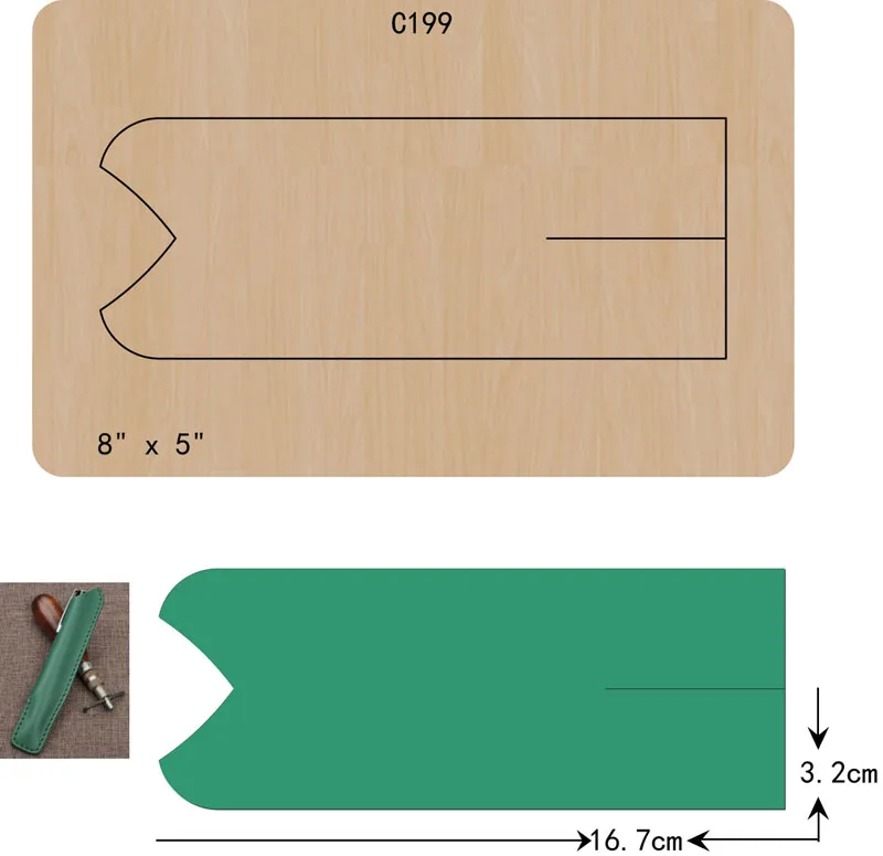 

New Pen set Wooden die Scrapbooking C-199 Cutting Dies Compatible with most die cutting machines